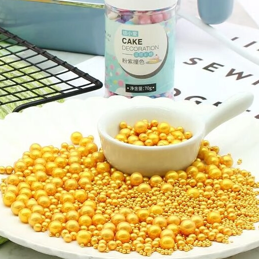 Colored decoration sugar for cake dessert 
