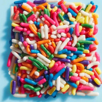 Colored decoration sugar for cake dessert 