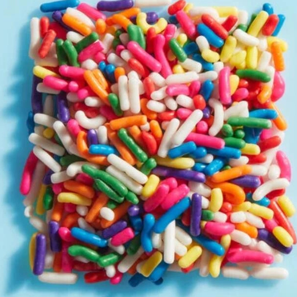 Colored decoration sugar for cake dessert 