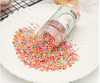 Colored decoration sugar for cake dessert 