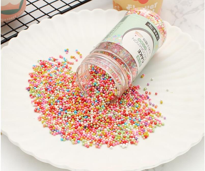 Colored decoration sugar for cake dessert 